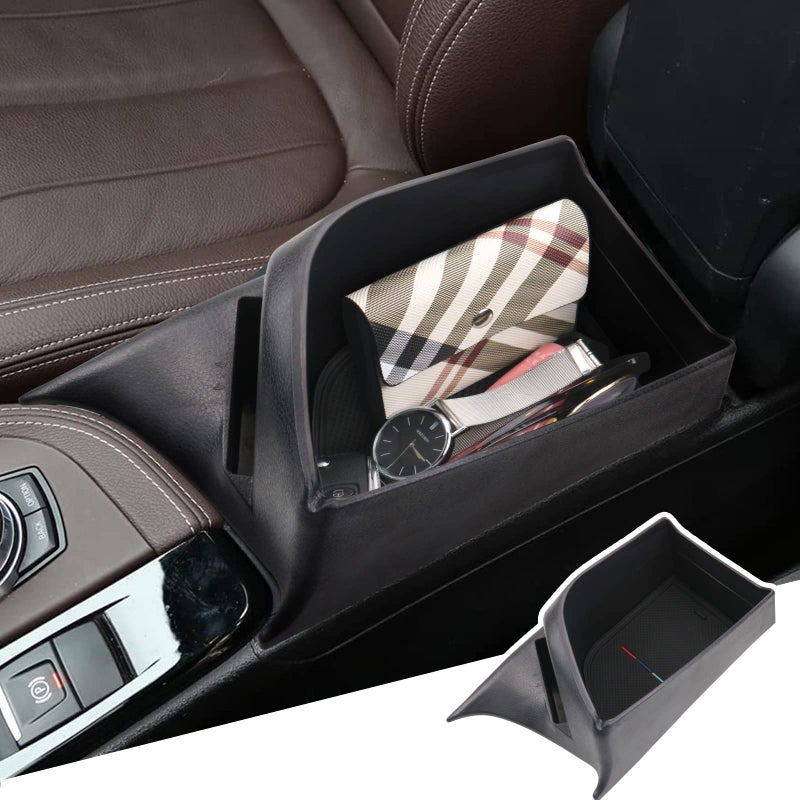 BIBIBO BBIBIBO for BMW X1 F48 Accessories,Center Console Organizer Tray Compatible with 2016 2017 2018 2019 BMW X1 F48 2019 X2 F39 Insert Armrest Storage Box Accessories,ABS Material Accessories for Bmw x1 - Image 1
